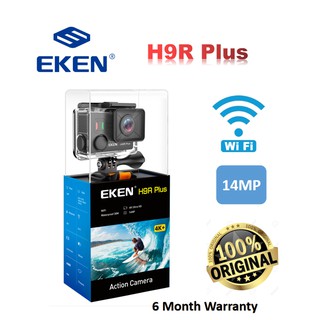 Original EKEN H9R Plus 4K WiFi Action Camera Waterproof Sports Camera Full HD- Black UK Plug