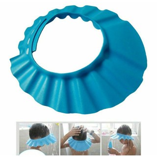 ADJUSTABLE SHOWER CAPS FOR BABY AND KIDS COVER EYES WHILE BATHING SHAMPOO