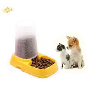 Durable Lovely Plastic Pet Dog Automatic Water Dispenser Food Bowl Feeder 19D