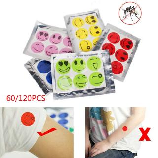 60/120Pcs Lot Smiley Face Anti Mosquito Insect Repellent Stickers