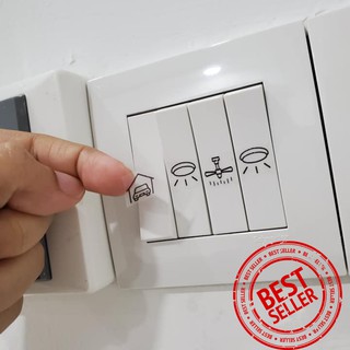 [Ready stock Malaysia] Sticker suis / sticker switch icon & wording