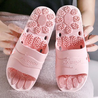 Massage slippers summer men and women home indoor non-slip soft bottom bathroom bath leaking couple bedroom sandals and slippers