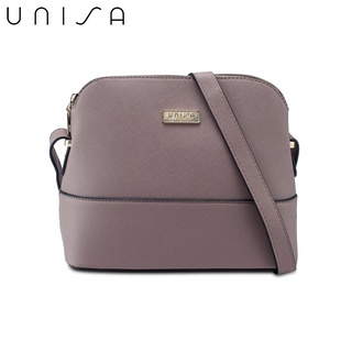 [2022 New Colour] UNISA Saffiano Texture Shell Shape Mini Sling Bag