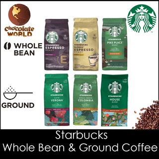 Starbucks Ground Coffee & Whole Bean Family Collection 200g