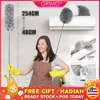READY STOCK💝GRIMO 254cm Duster Bendable Head Washable Microfiber Living Room Bedroom Extendable Dust Cleaning hl11718