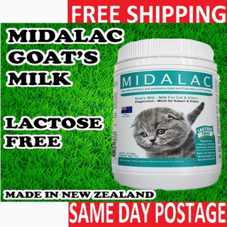 Midalac Goat Milk For Kitten & Cats 200g - SUSU KAMBING untuk anak kucing , kucing dewasa dan kucing tua (> 12 tahun)