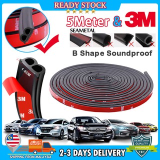 👍5 Meters 𝐇𝐈𝐆𝐇 𝐐𝐔𝐀𝐋𝐈𝐓𝐘 Car Door Silence Scheme Rubber Seal Sound Proof For Car Sound Insulation Soundproof Bumper strip