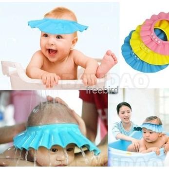 Adjustable Shower cap protect Shampoo for baby health Bathing bath waterproof caps hat (1)