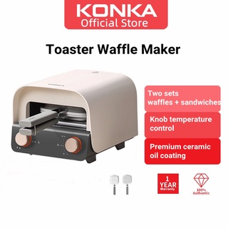 Konka Multi-function Toaster Waffle & Sandwich Italian Breakfast Machine[Fast delivery]