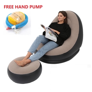 Premium Inflatable Single Seat Air Sofa + FREE Hand Pump
