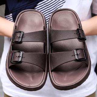 High Quality Korean Fashion Beach Couples [36-45] Large Size Summer Couple Slippers Fashion Flats Beach Sandals Slippers
