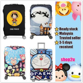 💯ReadyStck👍Luggage Protector cover Suitcase Elastic Doraemon Mickey HelloKitty