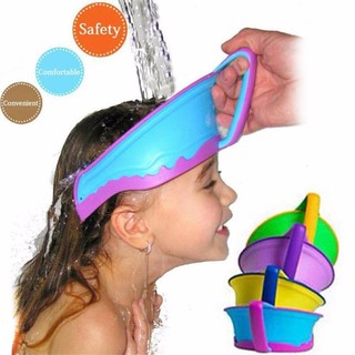 New Kids Bath Visor Hat Adjustable Baby Shower Cap Shampoo Waterproof Caps