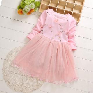 💕 My Baby 💕 Girl Floral Print Children Girls Dresses Cute Mesh Princess Dress