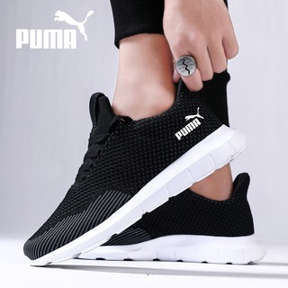 2021 New Puma Sneakers Black Men'S Large Size Ultralight Running Shoes Non-Slip Wear-Resistant Casual Breathable Flying Mesh Shoes Solid Color 39-46