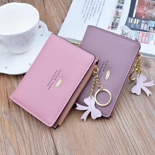 Women's new wallet short wallet Korean student fashion simple purse tassel zipper wallet