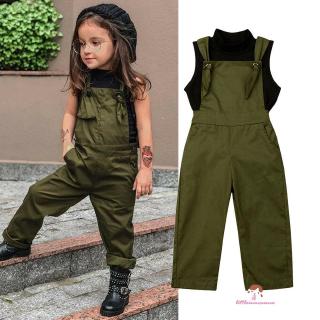❤XZQ-Toddler Kids Baby Girl Set Bodysuit Suspender Leggings Clothes Outfits