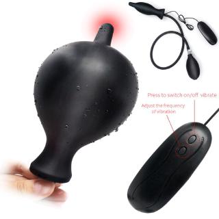 Super Large Inflatable Anall Plug Dildo Pump Anall Dilator Expandable Vibrator Butt Plug Anall Balls Sex Toys