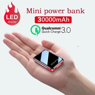 50000mAh Portable Mini PowerBank Mirror Screen Digital Display PowerBank External Battery Pack Power Bank