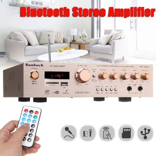 HOT🔥🔥920W 220V 5CH Bluetooth HiFi Stereo AV Surround Amplifier FM Karaoke Cinema Home