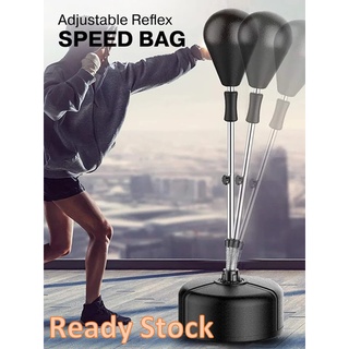 Adjustable Reflex Speed Bag Boxing Training Punching Bag Boxing Punching Ball / Set Alat Latihan Tinju L081