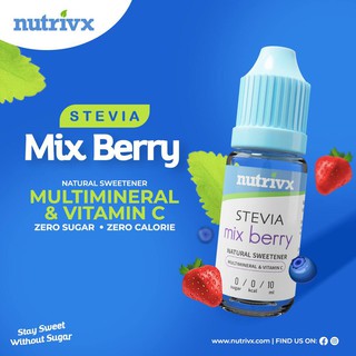 Stevia perisa buah mixberry (zero calories+multimineral+vitamin c)