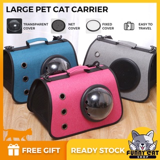 🔥READY STOCK🔥 Pet Bag LARGE Pet Cat Carrier Kucing Travel Foldable