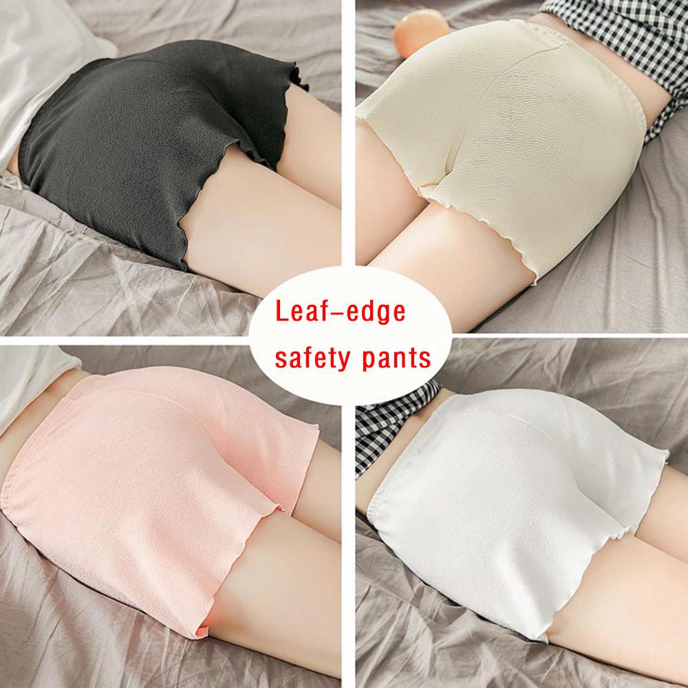 Korean Bubble Cotton Safety Pants Edge Curled Seamless Short Comfortable Pants