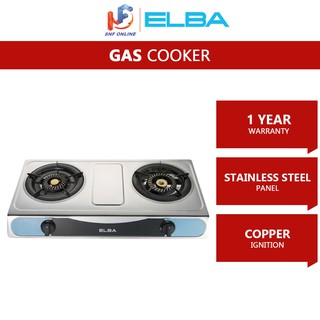 Elba Double Burner Cooker Gas Stove EGS-F7112(SS)