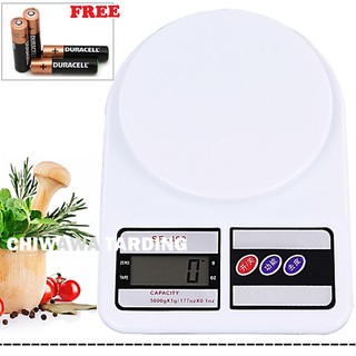 【Free AA Battery】 Electronic Portable 10kg Digital Kitchen Scale Weight Scale Food Diet Postal