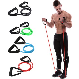 Body Building Fat Burning Practical Exercise Rubber Tensile Expander Line Resistance Bands Fitness Equipment Pull Rope
