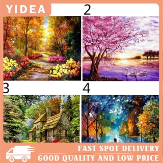 【YIDEA】DIY Painting By Numbers Kit Landscape Acrylic Paint