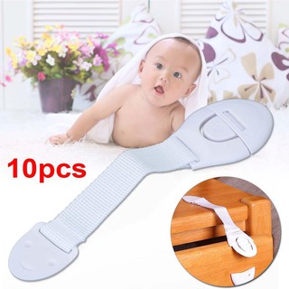 10pcs Child Infant Baby Kids Toddler Safety Door Cabinet Drawer Cupboard Lock (1)
