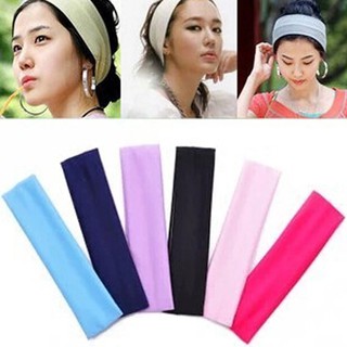 Sports Sweat Head Hair Bands Gym Yoga Exercise Stretch Sweatbands (1)